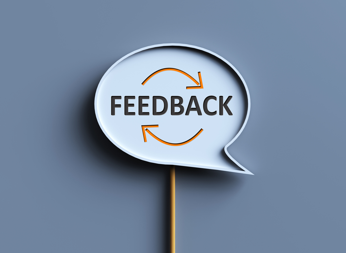 How our custom field service software works Image that says "feedback" We Get Team Feedback when building our software